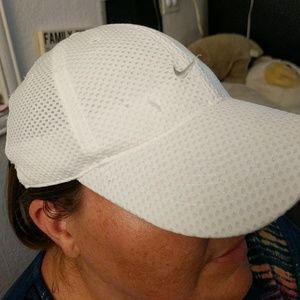 White Nike FIT DRY Hat